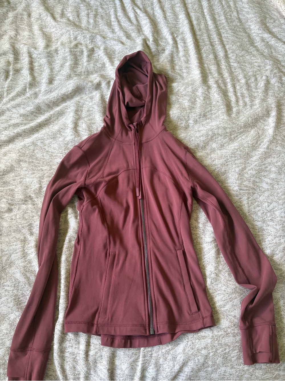 lululemon athletica Mauve Zip-Up Hooded Jacket